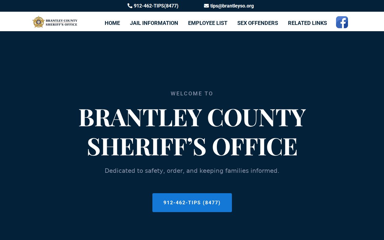 Brantley County arrest search at the sheriff office