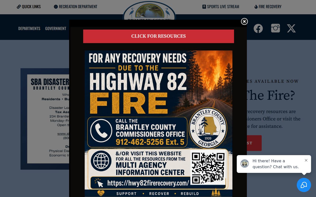 Brantley County official government homepage